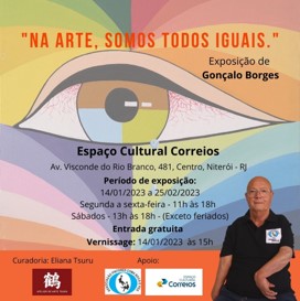 EXPOSIÇÃO INDIVIDUAL “NA ARTE, SOMOS TODOS IGUAIS”