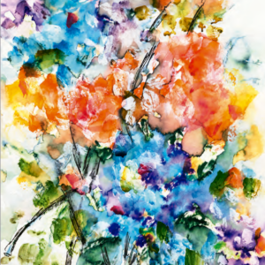 B701 - Flores em Aquarela