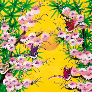 B704 - Pássaros e Flores